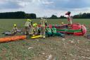 Incident - A light aircraft incident left the two passengers with minor injuries