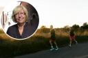 Run - Jean received a visit from her grandson when he ran 57 miles to Maldon for charity