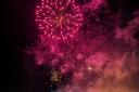 COLOURFUL SKIES: Fireworks going off at the Witham Rugby Club show