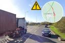 Traffic: roundabout on the A131