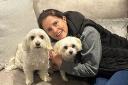 Marie Theobald with her dogs, Riley and Honey, who were all killed after being hit by a car in Chigwell