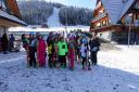A fun trip - The 1st Silver End Scouts getting ready to ski in Poland