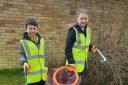 Community - Two young Green Heart Champion volunteers in Witham