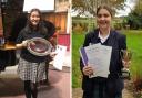 Awarded: Kaylea, 15, and Eva, 13, both achieved successes at their respective music festivals