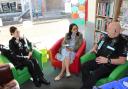 Special Visit - Witham MP Priti Patel with Special Constables Simon Jesse and Carrie-Ann Wintin