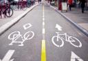 A greener way to travel - An illustrative photo of a cycle lane