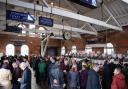 Real ale fans in the Victorian Goods Shed at Chappel