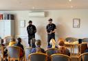 Visit - The officers shared crime prevention advice
