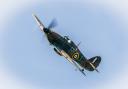 Amazing - a spitfire during Temple at War's Battle of Britain memorial flight event