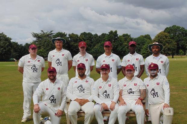 Fine achievement - Witham Cricket Club's Two Counties Championship division one winning team.