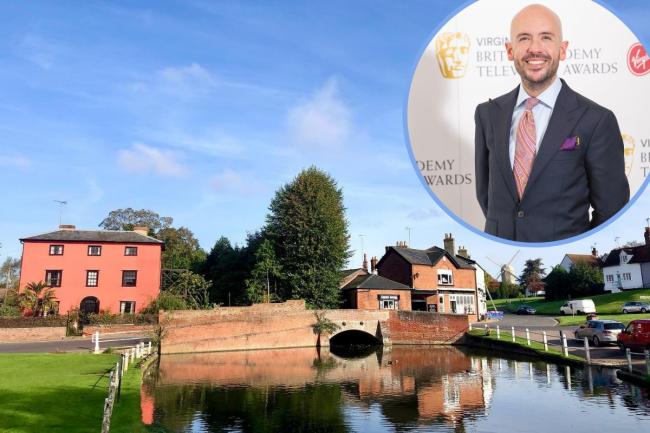 Channel 4 comedian Tom Allen took a trip to Finchingfield for his new show 'Complaints Welcome' (Aidan Kelly and PA)