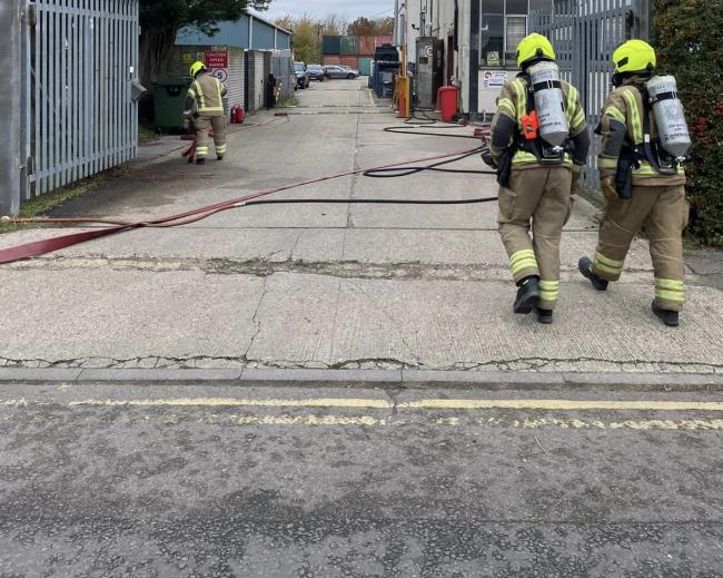 Essex firefighters were called to Swinbourne Drive, Braintree after reports of a furnace exploding (ECFRS)