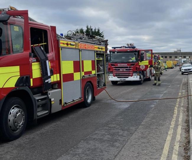 Firefighters were called to Springwood Industrial Estate yesterday (ECFRS)
