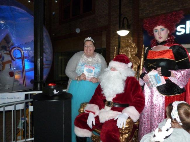 Switch-on: Santa was there for the big Christmas lights switch on