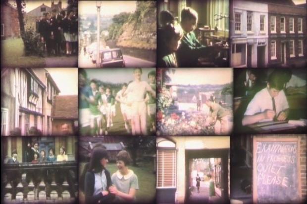 This collage provides a glimpse of some of the images in the cine film about the Gilberd School