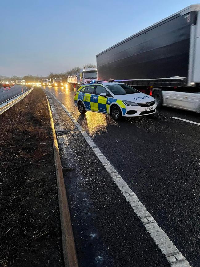 CLOSURE: Essex POlice have shut one lane of the A120 after a collision (Essex Police)