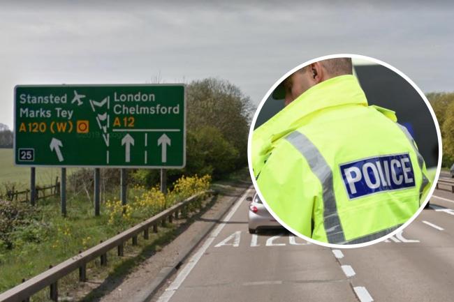 A12 blocked after suspected crash