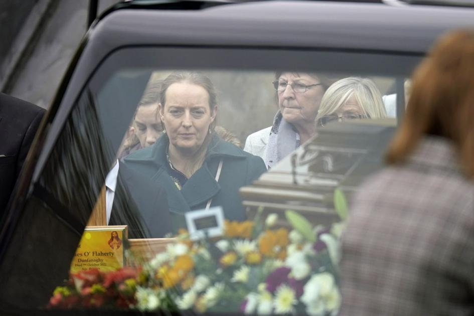 Creeslough victim was a 'truly fantastic' father and husband, funeral told