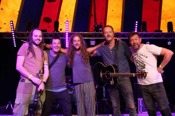 Braintree and Witham Times: ALL SMILES: Spacecake were one of many artists who performed Braintree and Witham Times: ALL SMILES: Spacecake were one of many artists who performed