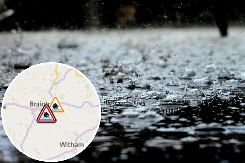 Weather: Flood alerts issued for Braintree, Witham & more | Braintree and Witham Times 