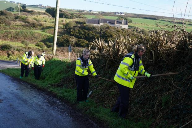 Garda have searched close to the scene in the Rathmoylan area of Dunmore East, Co Waterford, where they are investigating the death of a six-year-old boy (PA)