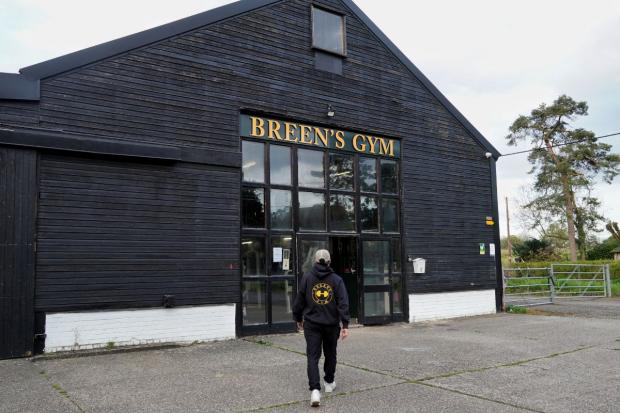 Exciting - the entrance to Breen's Gym