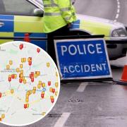 An interactive map shows you where ‘fatal’, ‘serious’ and ‘slight’ accidents have happened