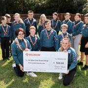 Silver End's scouts were presented with a £500 cheque