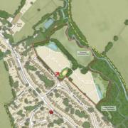 The revised site plan framework for 90 homes in Black Notley