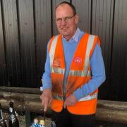 Decades of service - Roger pictured on his last day last Thursday