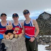 The trio climbed Britain's national three peaks in less than 24 hours