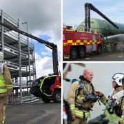 Pictures from the airport's emergency exercise in June 2019 which simulated a fire in the new 2,700-space multi-story car park