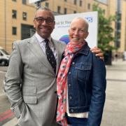 Cancer Battle: Susie Cleverly with James Cleverly MP as her treatment began in late 2021 (Twitter - @JamesCleverly)