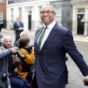 All Smiles - James Cleverly leaving Downing Street
