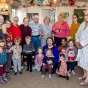 Pupils from Colour Wheel Montessori with Eastlight Community Homes residents at Oxley House (Picture: Paul Starr)