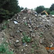 Illegal waste at the Damases Lane site in Boreham