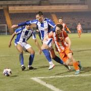 Past and present - Gene Kennedy in action for Colchester United against Braintree Town last week Picture: JON WEAVER