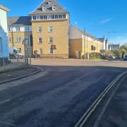 A view of the B1256 Railway Street / B1256 South Street / Rose Hill / Station Approach junction, where works will be taking place