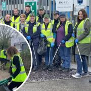 Cleaning - Witham workers spring clean industrial estate
