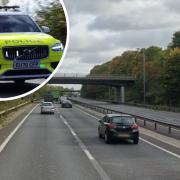 Police chase: officers chased a vehicle on the A12 when it failed to stop