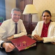 Development -Priti Patel MP with Secretary of State for Transport, Mark Harper MP, during their meeting