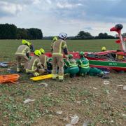 Incident - A light aircraft incident left the two passengers with minor injuries