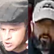 POLICE HUNT: Officers are looking for these two men in connection with the incident
