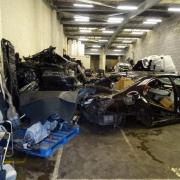A car 'chop shop' found in Essex