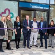 NHS and council representatives at the official opening of the Livewell Hub