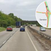 Incident - A crash has occurred this morning on the A12 Southbound (Image: Google Maps, Canva)