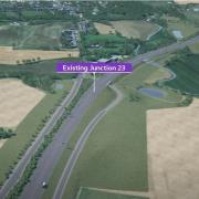 The current junction 23 will be removed. Any new A120 Braintree to A12 road could join the A12 at this location