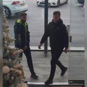 Wanted: CCTV image showing two men who police believe can assist them in their investigation