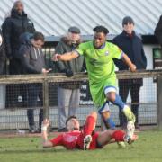 Forward thinking: Braintree Town's Shaq Coulthirst in action during his side's 2-2 draw with Welling United.