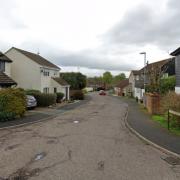 Area - a Street View image of Blackthorn Road where the incident took place